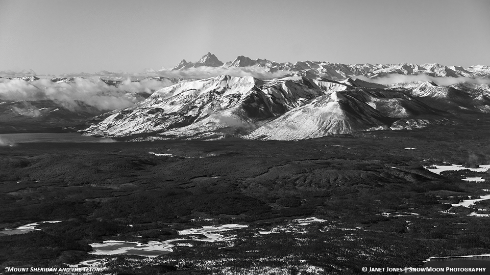 Mount Sheridan and the Tetons